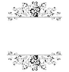 Vintage floral frame Royalty Free Vector Image