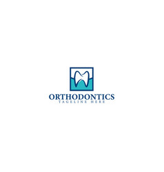 Modern colorful orthodotics healthy logo design Vector Image