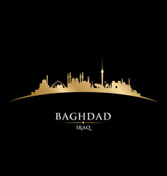 Baghdad iraq city skyline silhouette Royalty Free Vector