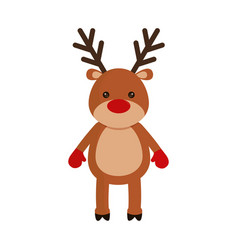 Rudolph deer icon Royalty Free Vector Image - VectorStock