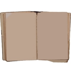 Old brown paper notebook Royalty Free Vector Image