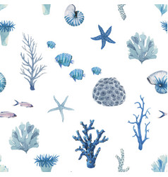 Beautiful seamless pattern with underwater Vector Image