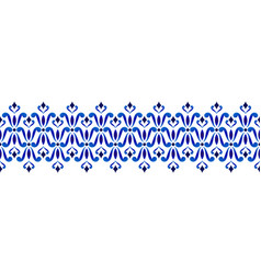 Blue and white seamless borders Royalty Free Vector Image