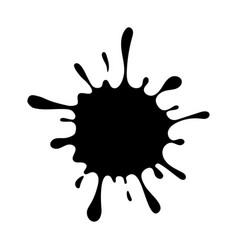 Ink Black Paint Splatter Background Royalty Free Vector