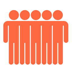 Five man sign people icon Royalty Free Vector Image