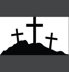 Christian crosses icons set Royalty Free Vector Image