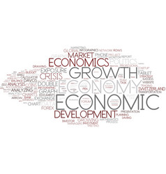 Economics word cloud concept Royalty Free Vector Image