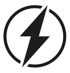 Colorful cartoon lightning symbol Royalty Free Vector Image