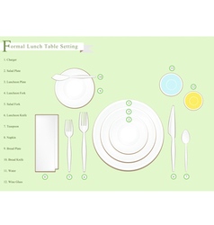 Detailed of breakfast table setting Royalty Free Vector