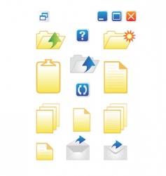 Colored chemistry icons for learning and web appl Vector Image