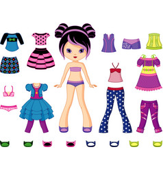 Paper doll Royalty Free Vector Image - VectorStock