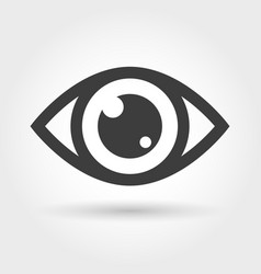 Eye icon flat design Royalty Free Vector Image