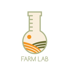 Wheat lab logo icon Royalty Free Vector Image - VectorStock