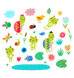 Frogs Royalty Free Vector Image - VectorStock