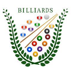 Theme billiards Royalty Free Vector Image - VectorStock