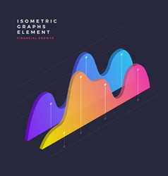 Isometric graphic element Royalty Free Vector Image