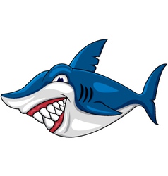 Smiling shark cartoon Royalty Free Vector Image