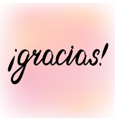 Muchas gracias many thanks in spanish Royalty Free Vector