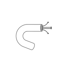 Fiber optic cable icon Royalty Free Vector Image