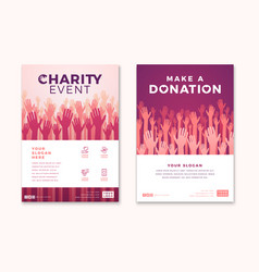 Concept charity and donation background Royalty Free Vector