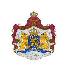 Netherlands coat of arms overijssel heraldry Vector Image