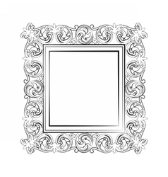 Baroque royal frame with ornaments Royalty Free Vector Image