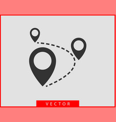 Map icons marker pointer pin location icon gps Vector Image