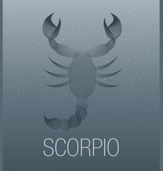 Scorpio zodiac vintage Royalty Free Vector Image