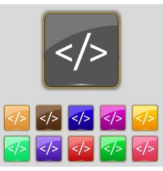 Code sign icon programming language symbol symbols