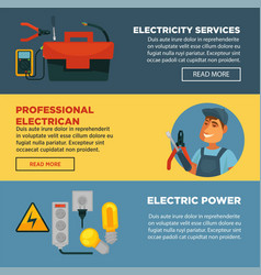 Electrician profession infographics poster Vector Image