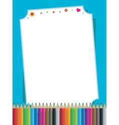 Pencil border Royalty Free Vector Image - VectorStock