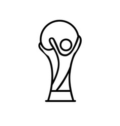 Trophy fifa world cup logo mondial champion Vector Image