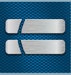 blue brushed metal