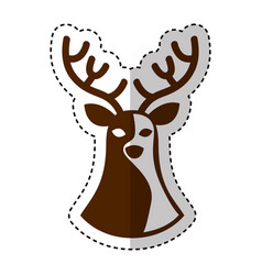 christmas reindeer head outline vector images over 130 christmas reindeer head silhouette