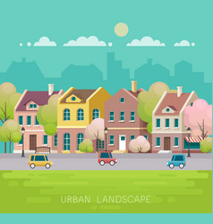 City spring park Royalty Free Vector Image - VectorStock