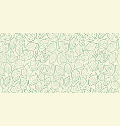 Hand drawn seamless pattern with autumn leaves Vector Image