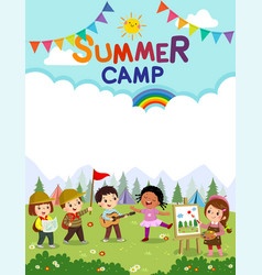 Kindergarten poster Royalty Free Vector Image - VectorStock