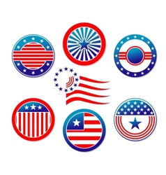 USA and american symbols Royalty Free Vector Image