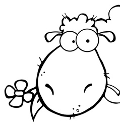 Cartoon sheep Royalty Free Vector Image - VectorStock