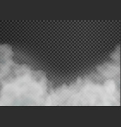 Fog and smoke isolated on transparent background Vector Image