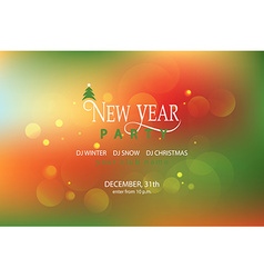 Lettering for new year party invitation card Vector Image