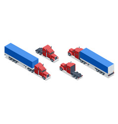 Hide tailed semi truck Royalty Free Vector Image