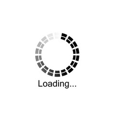 Progress loading download progress symbol logo Vector Image