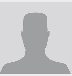 Person gray photo placeholder man Royalty Free Vector Image