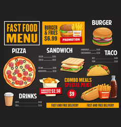 Fast Food Menu Vector Images (over 85,000)