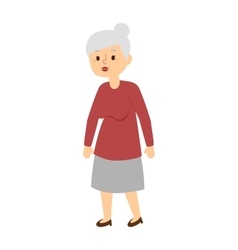 Old woman Royalty Free Vector Image - VectorStock