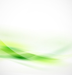 Abstract smooth green flow background for nature Vector Image