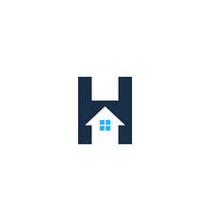 House letter h logo icon design Royalty Free Vector Image