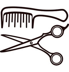 Silhouette men hairstyle Royalty Free Vector Image