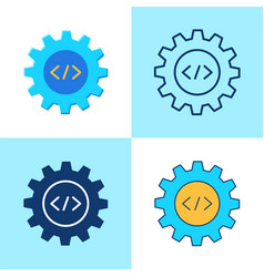 Economic development program concept icon Vector Image